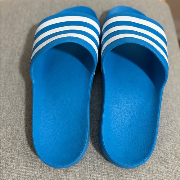 Adidas Adilette Aqua Slides FY8047 Blue White Men’s Sandals Comfort US 9 - Picture 4 of 9